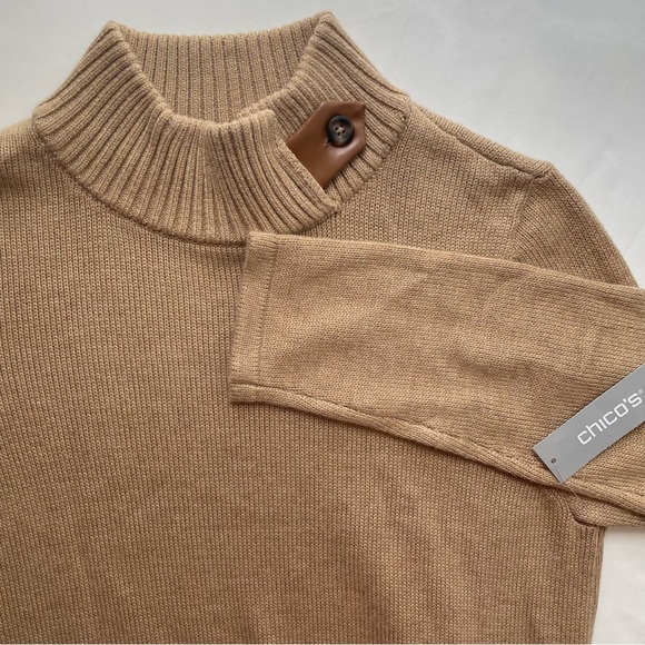 NWT Chico’s Touch of Cashmere Long Sleeve Tunic Size 0 - Picture 1 of 9